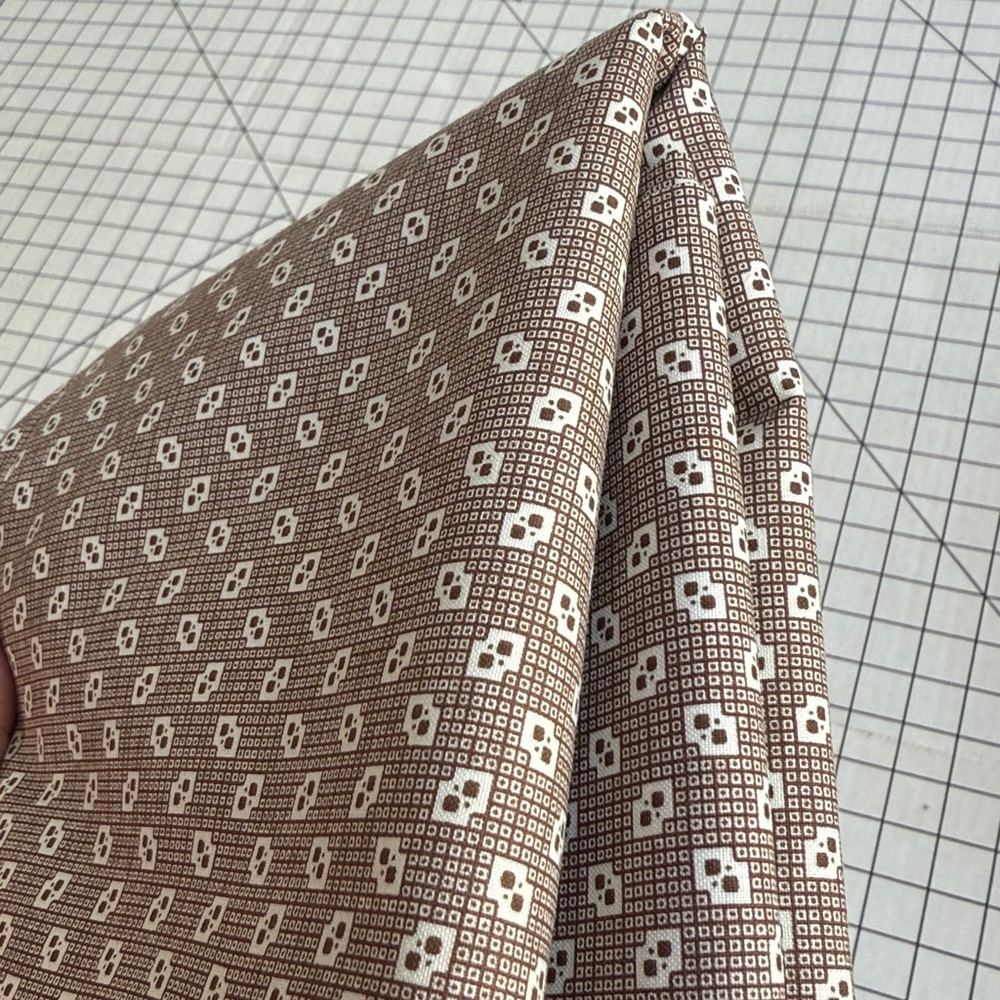 Judie Rothermel Reproduction Quilting Fabric – Brown Geometric Print – 44”x44” - Picture 3 of 10